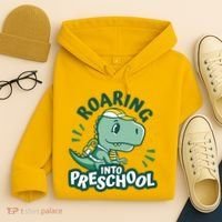 Roaring Into Preschool Dinosaur Hoodie thumb 4