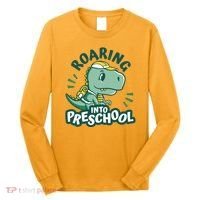 Roaring Into Preschool Dinosaur Long Sleeve Shirt thumb 0
