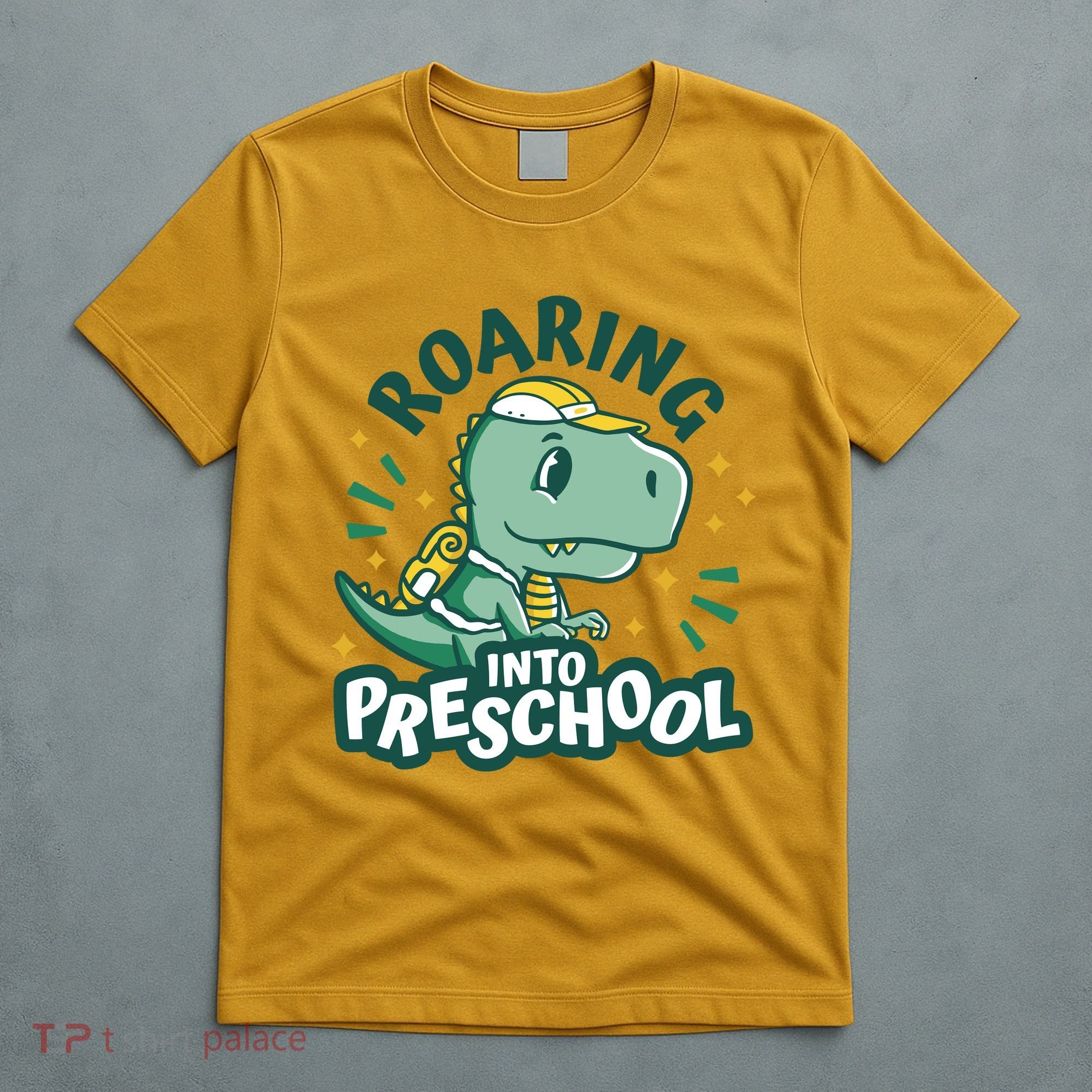 Roaring Into Preschool Dinosaur T-Shirt