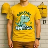 Roaring Into Preschool Dinosaur T-Shirt thumb 6