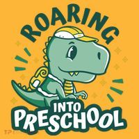 Roaring Into Preschool Dinosaur Mousepad thumb 1