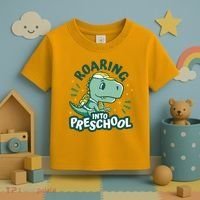 Roaring Into Preschool Dinosaur Toddler T-Shirt thumb 3