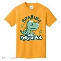 Roaring Into Preschool Dinosaur Kids T-Shirt thumb 0