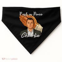 Rest In Peace Charlie Kirk USA-Made Doggie Bandana thumb 0
