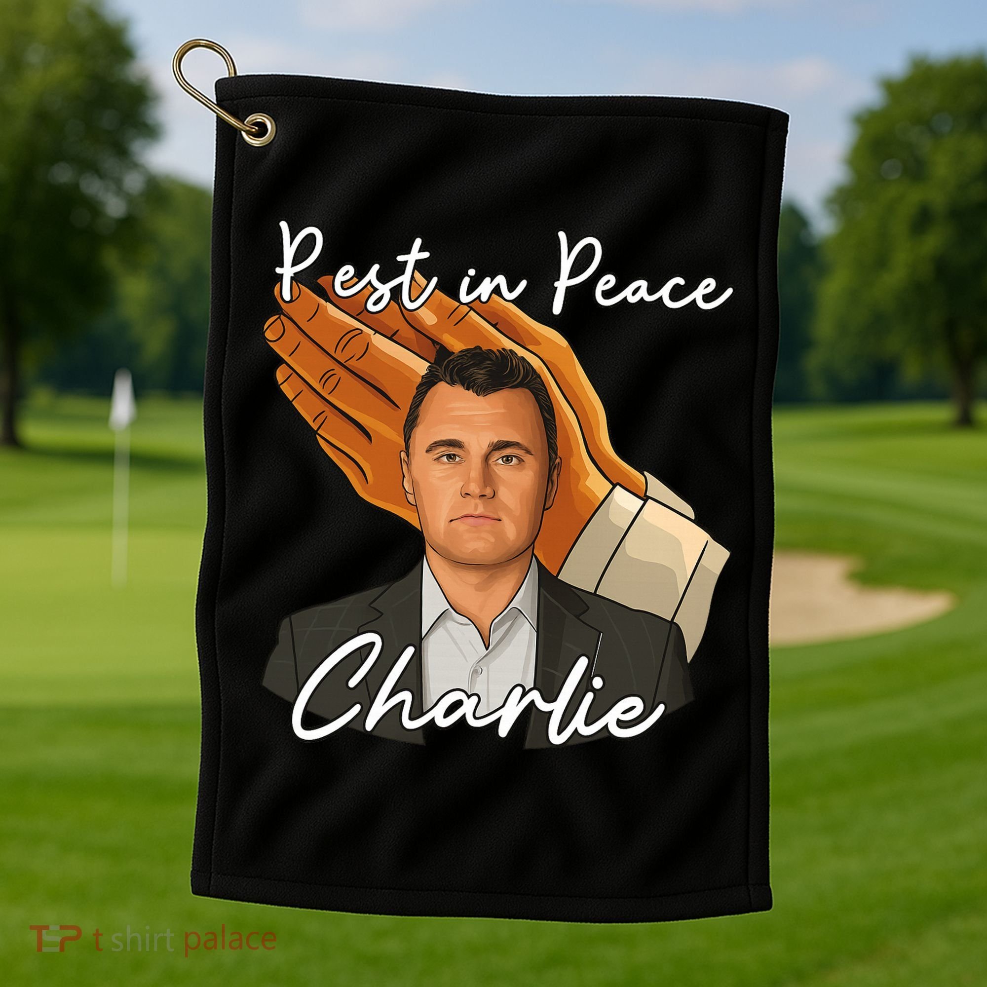 Rest In Peace Charlie Kirk Golf Towel