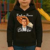 Rest In Peace Charlie Kirk Kids Hoodie thumb 3