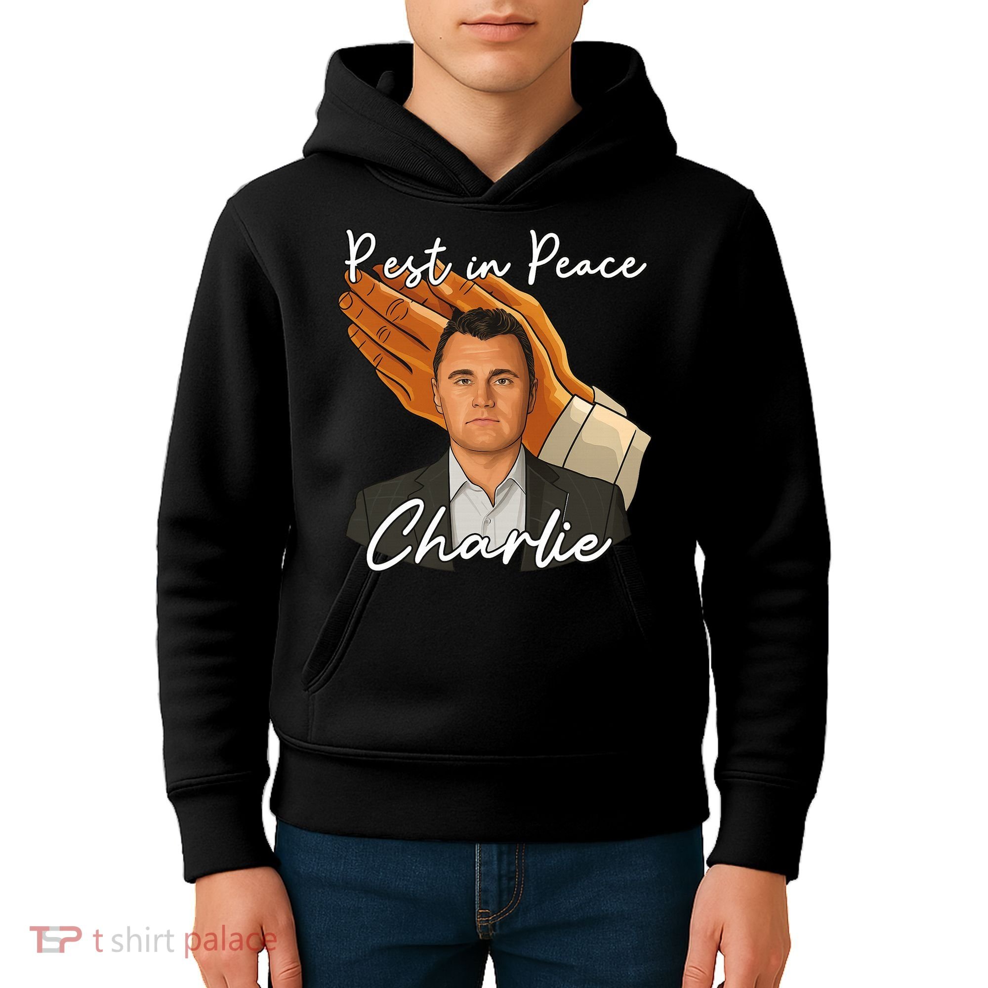 Rest In Peace Charlie Kirk Kids Hoodie