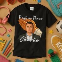 Rest In Peace Charlie Kirk Kids T-Shirt thumb 3