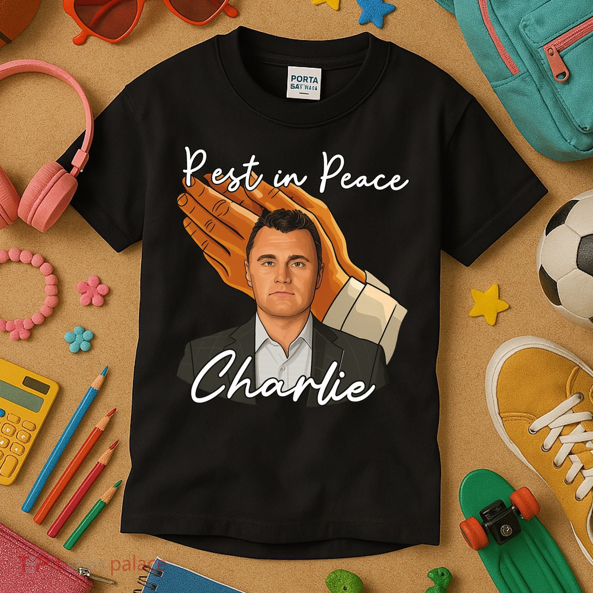 Rest In Peace Charlie Kirk Kids T-Shirt