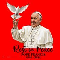 Rest In Peace Pope Francis 1936-2025 Santa Hat thumb 1
