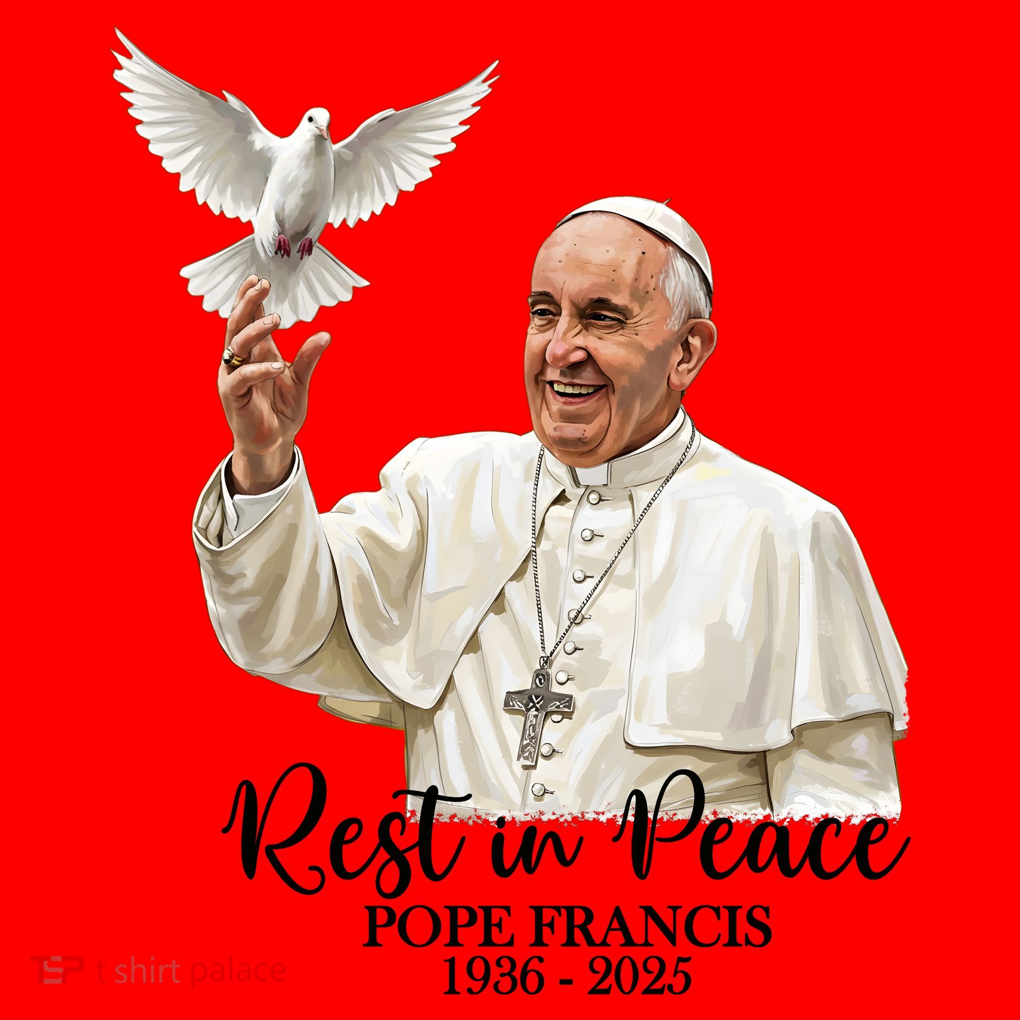 Rest In Peace Pope Francis 1936-2025 Santa Hat