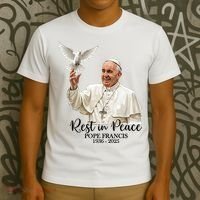 Rest In Peace Pope Francis 1936-2025 T-Shirt thumb 3