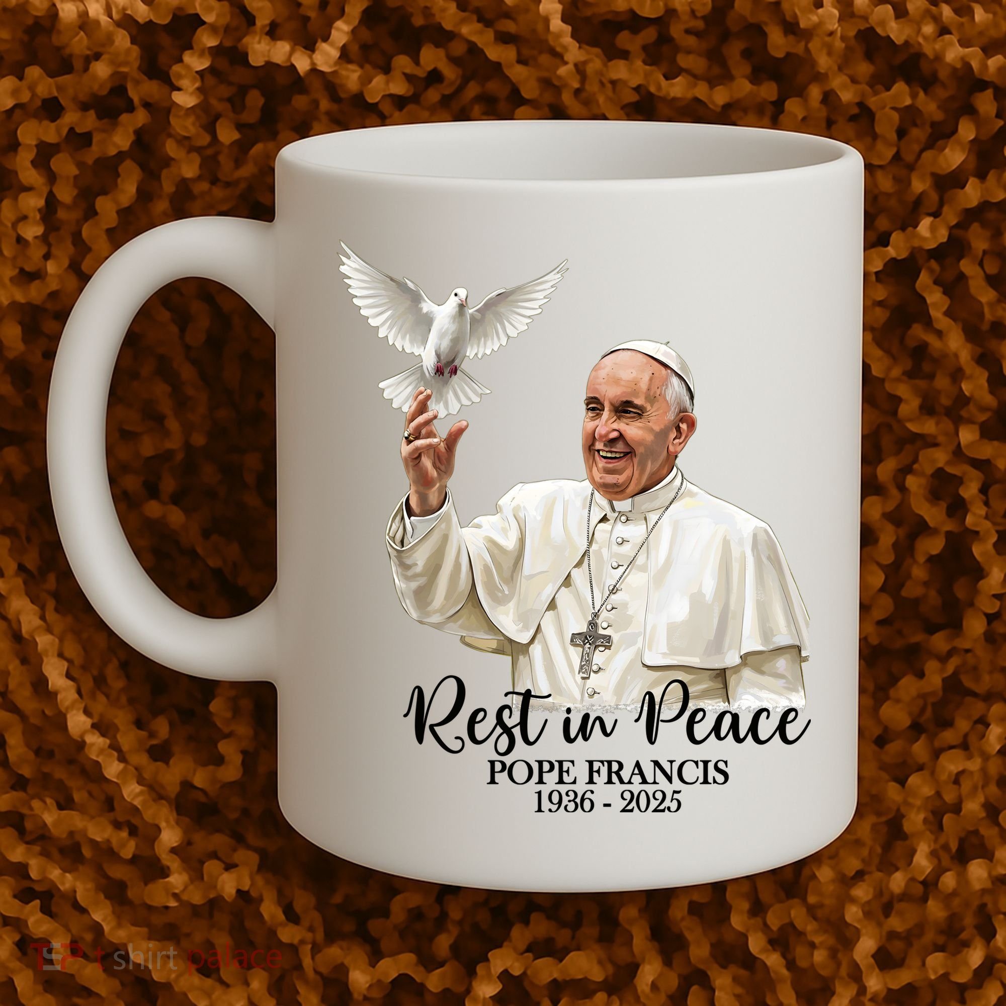 Rest In Peace Pope Francis 1936-2025 Coffee Mug