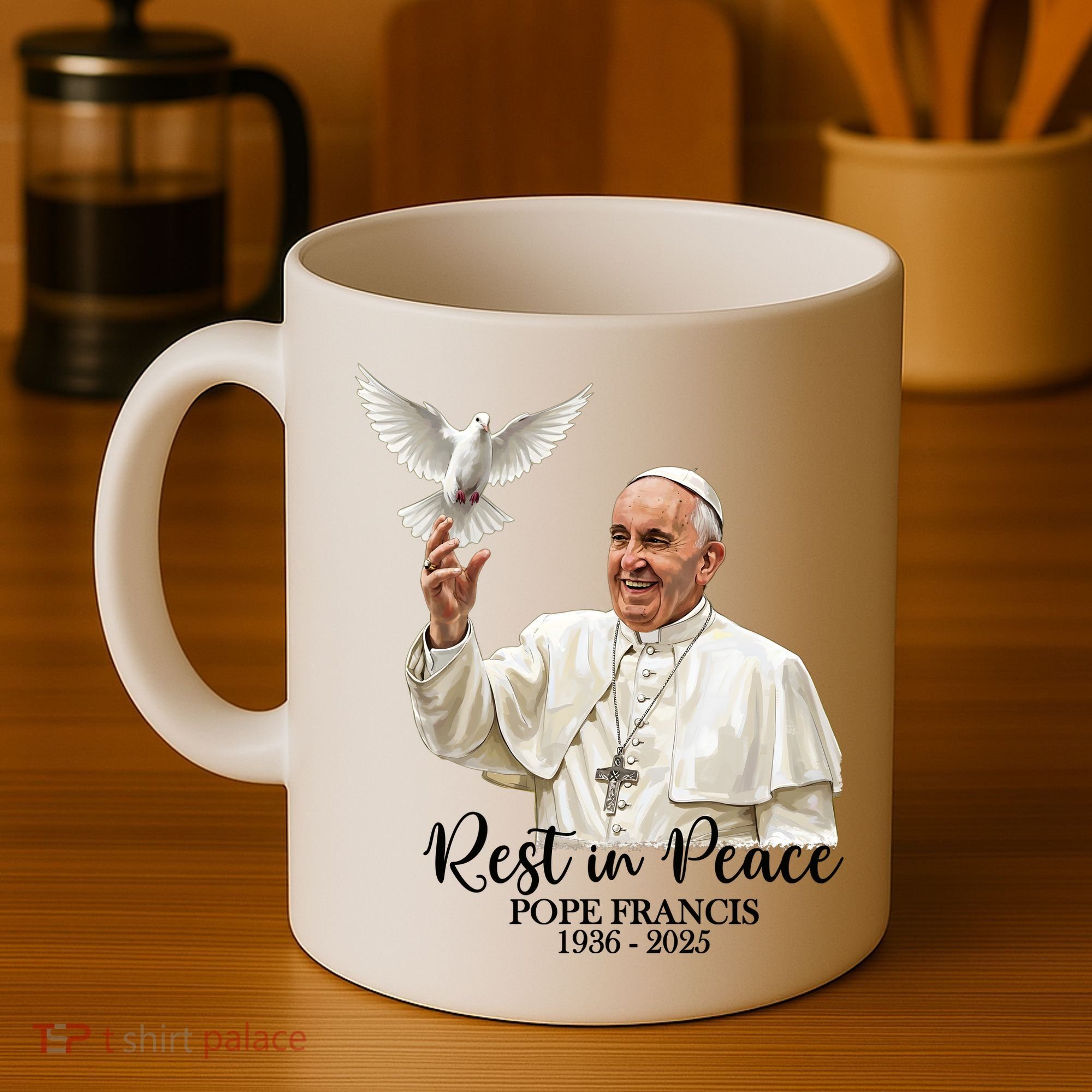 Rest In Peace Pope Francis 1936-2025 Coffee Mug
