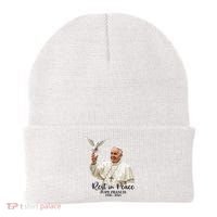 Rest In Peace Pope Francis 1936-2025 Beanie thumb 0