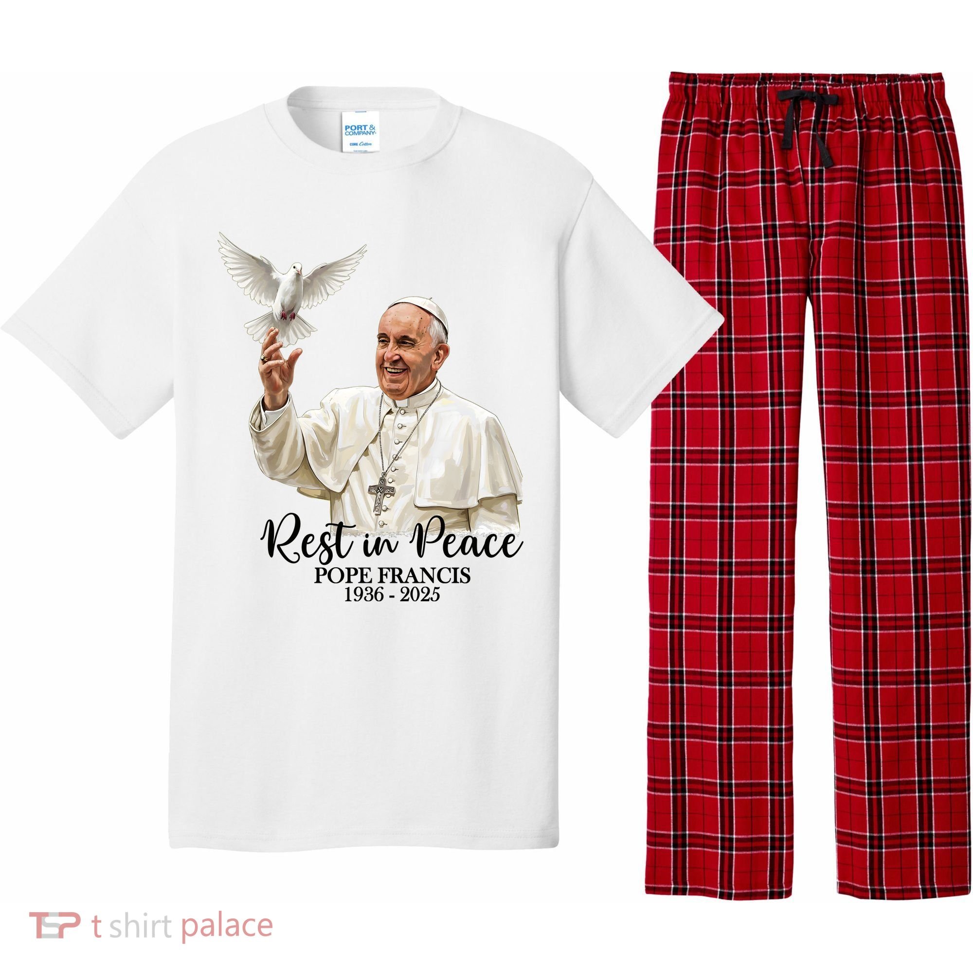 Rest In Peace Pope Francis 1936-2025 Pajama Set