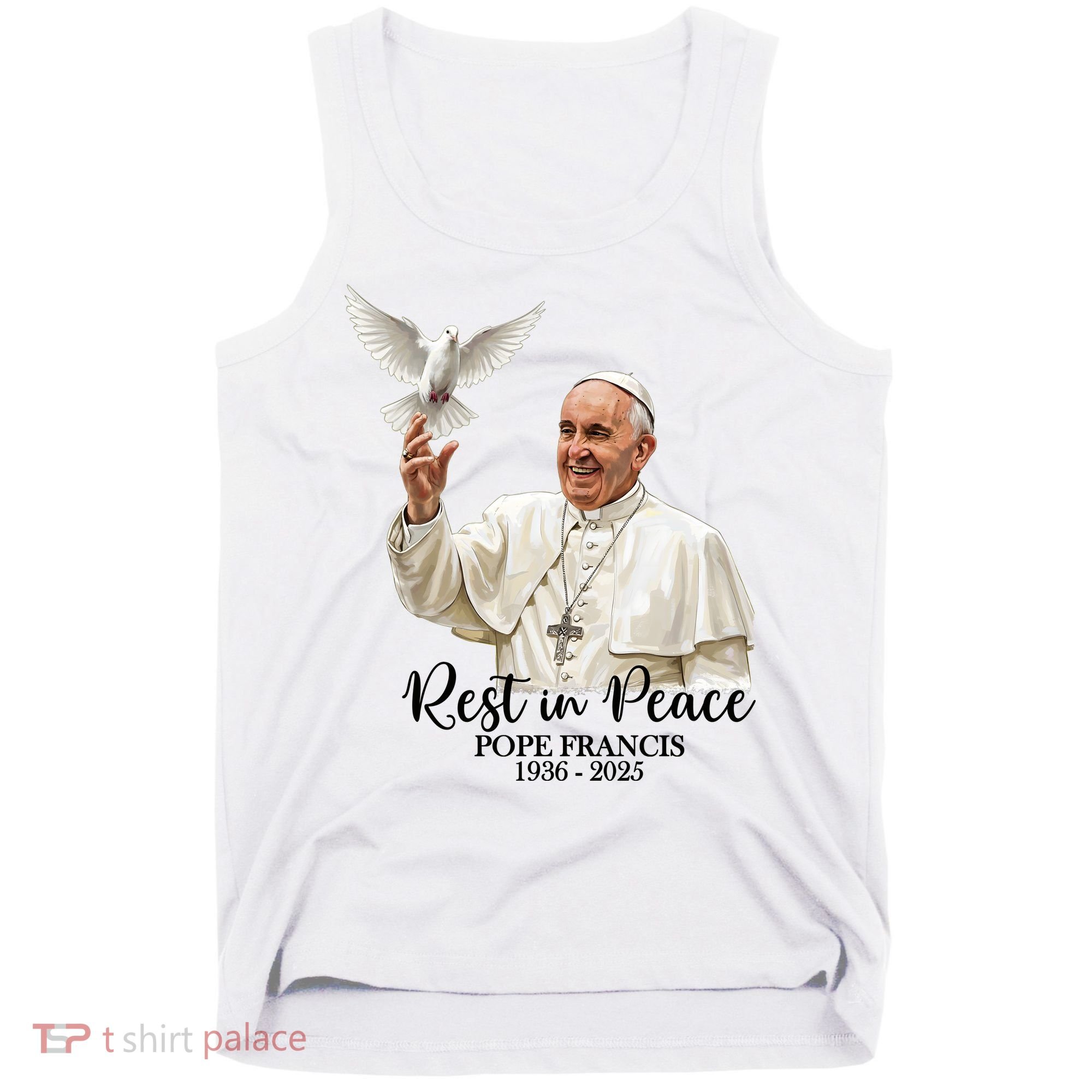 Rest In Peace Pope Francis 1936-2025 Tank Top