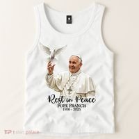 Rest In Peace Pope Francis 1936-2025 Tank Top thumb 2