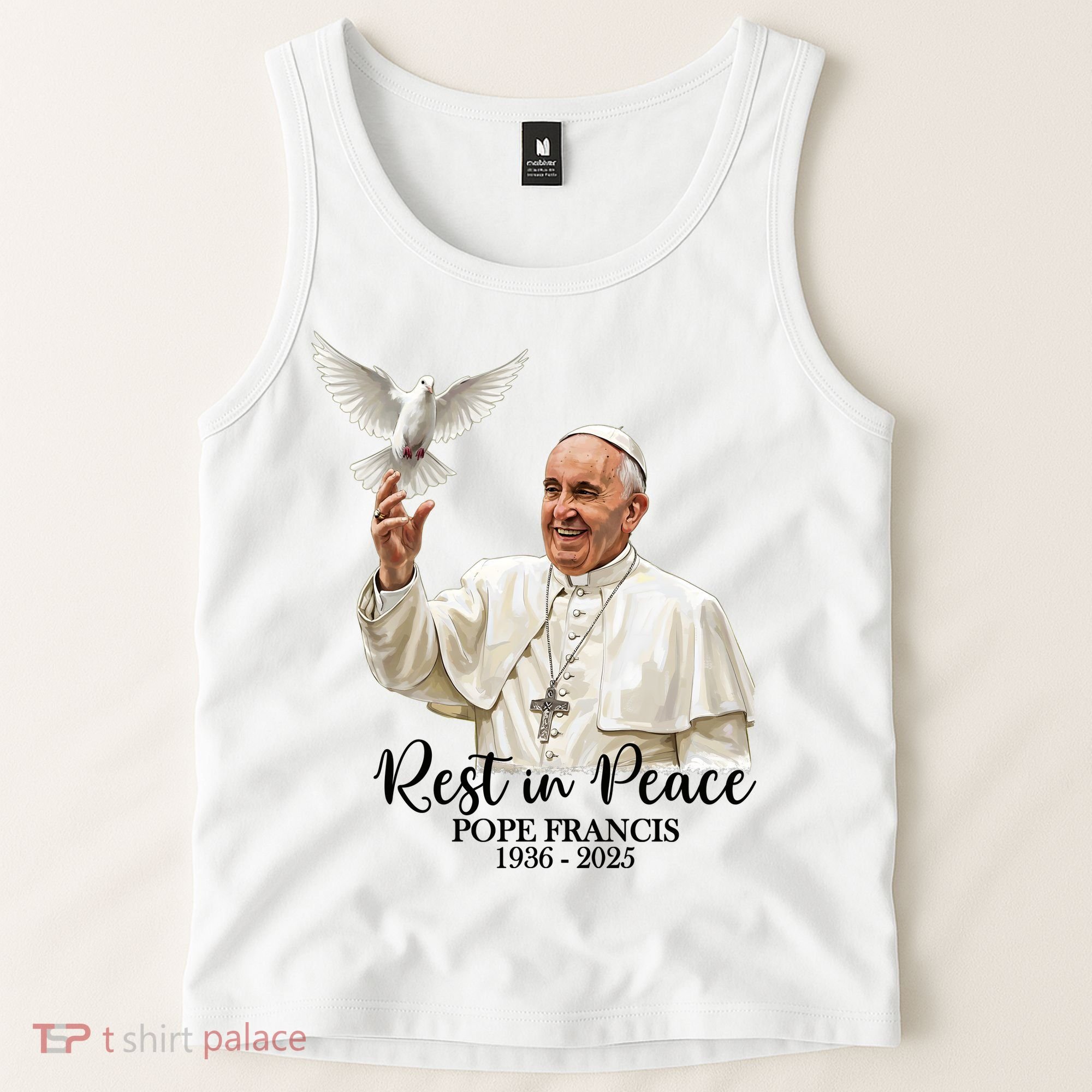 Rest In Peace Pope Francis 1936-2025 Tank Top