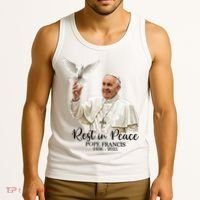 Rest In Peace Pope Francis 1936-2025 Tank Top thumb 3