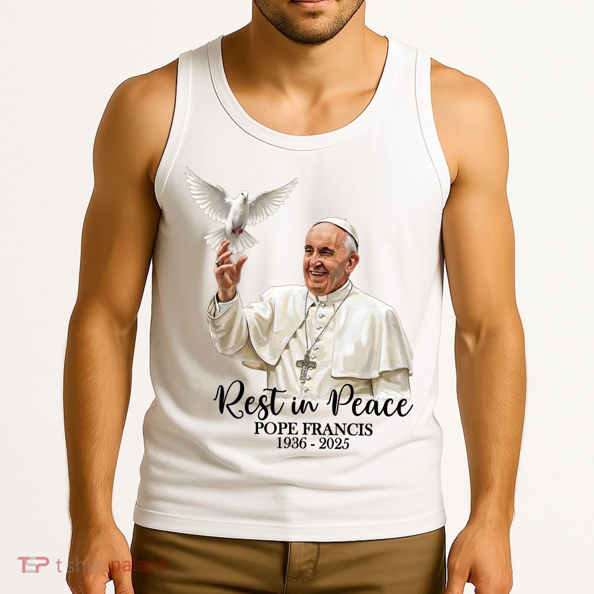 Rest In Peace Pope Francis 1936-2025 Tank Top