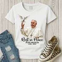 Rest In Peace Pope Francis 1936-2025 Women's T-Shirt thumb 3