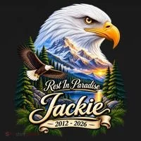 Rest In Paradise Jackie Eagle RIP 2012-2026 Bucket Hat thumb 4