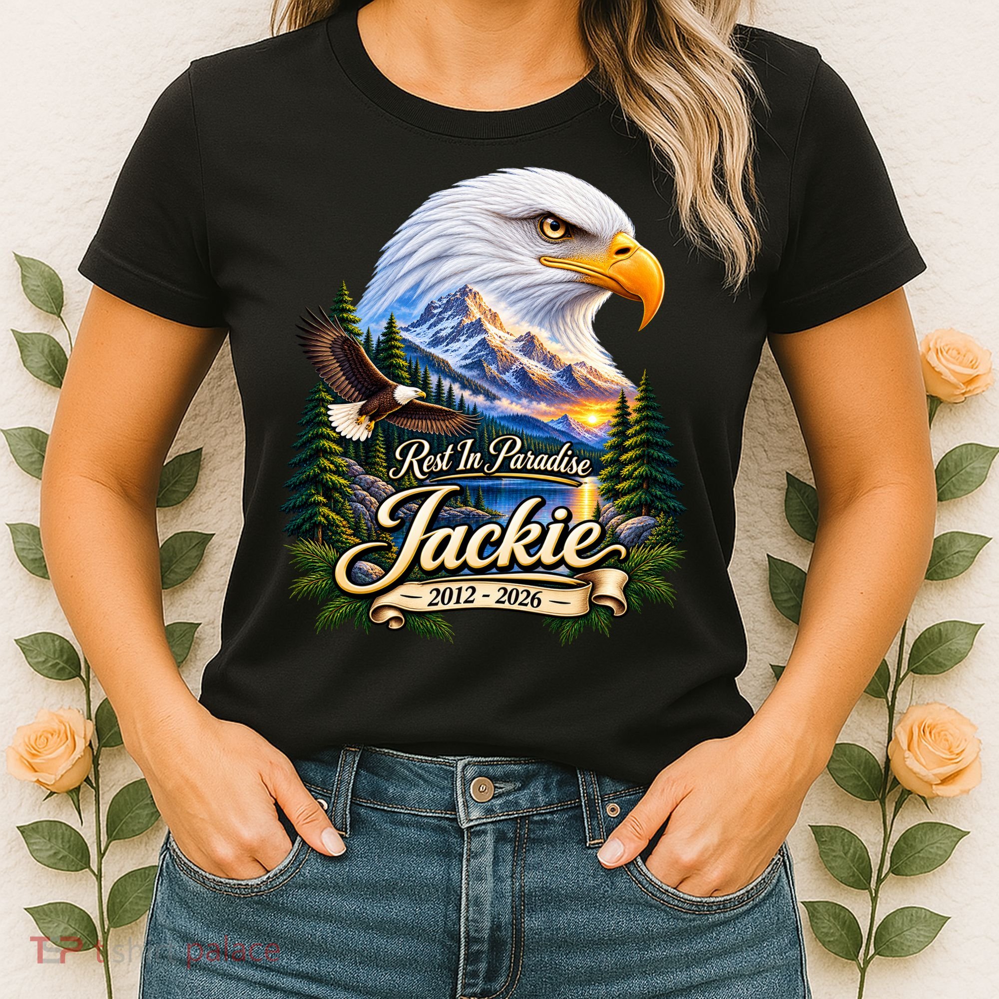 Rest In Paradise Jackie Eagle RIP 2012-2026 Women's T-Shirt
