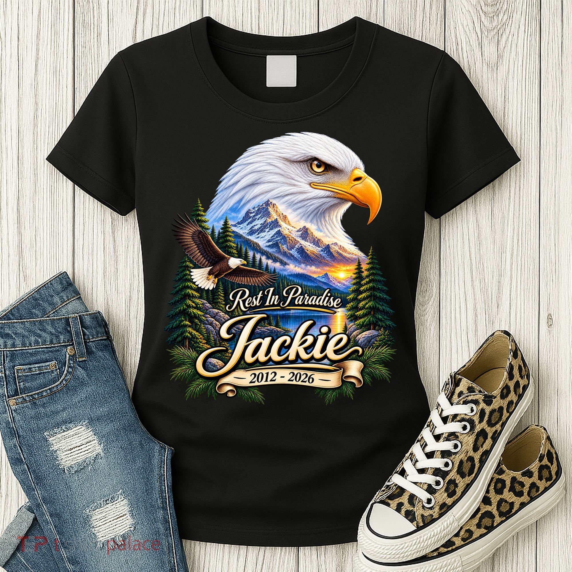 Rest In Paradise Jackie Eagle RIP 2012-2026 Women's T-Shirt