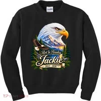 Rest In Paradise Jackie Eagle RIP 2012-2026 Kids Sweatshirt thumb 0