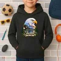 Rest In Paradise Jackie Eagle RIP 2012-2026 Kids Hoodie thumb 2