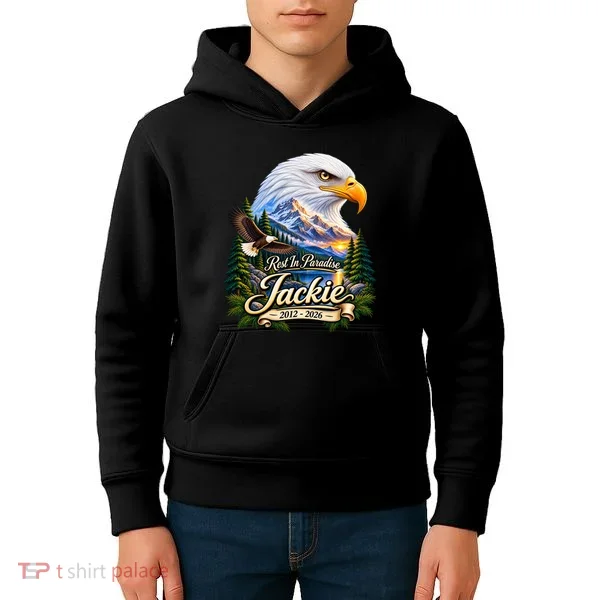 Rest In Paradise Jackie Eagle RIP 2012-2026 Kids Hoodie