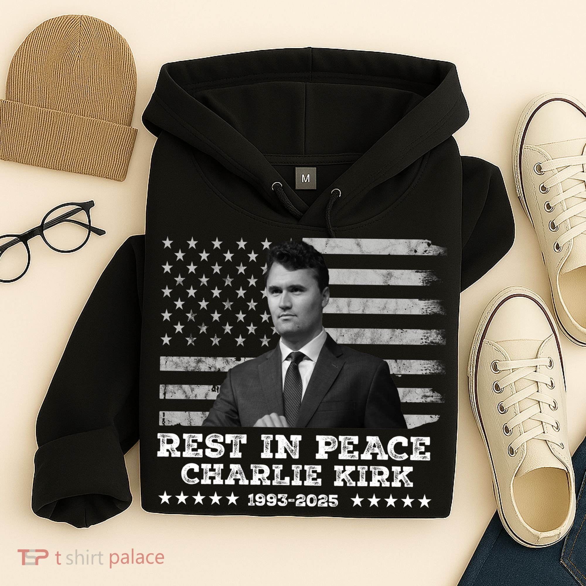 Rest In Peace Charlie Kirk Memorial Tribute 1993 2025 Hoodie