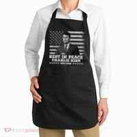 Rest In Peace Charlie Kirk Memorial Tribute 1993 2025 Apron thumb 2