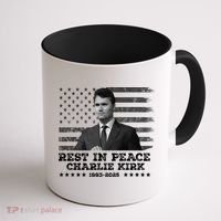 Rest In Peace Charlie Kirk Memorial Tribute 1993 2025 Coffee Mug thumb 1