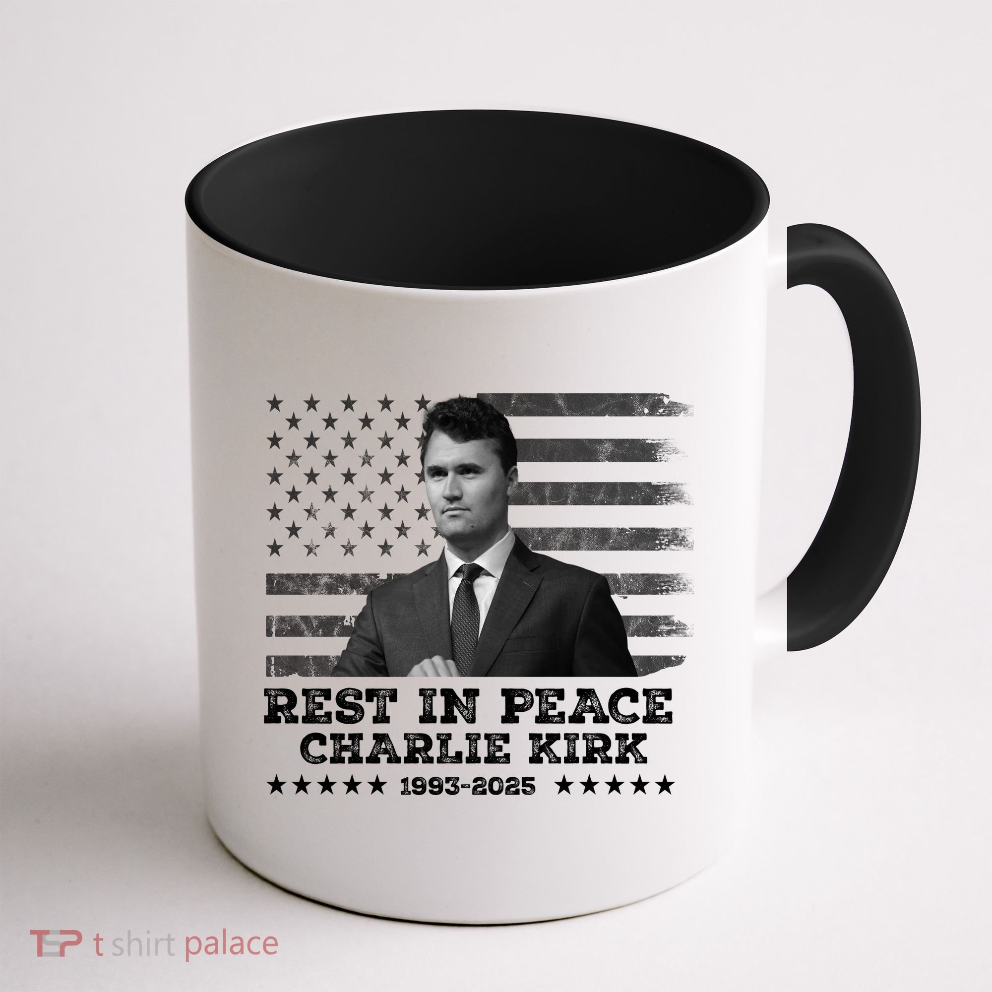 Rest In Peace Charlie Kirk Memorial Tribute 1993 2025 Coffee Mug