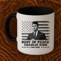 Rest In Peace Charlie Kirk Memorial Tribute 1993 2025 Coffee Mug thumb 2