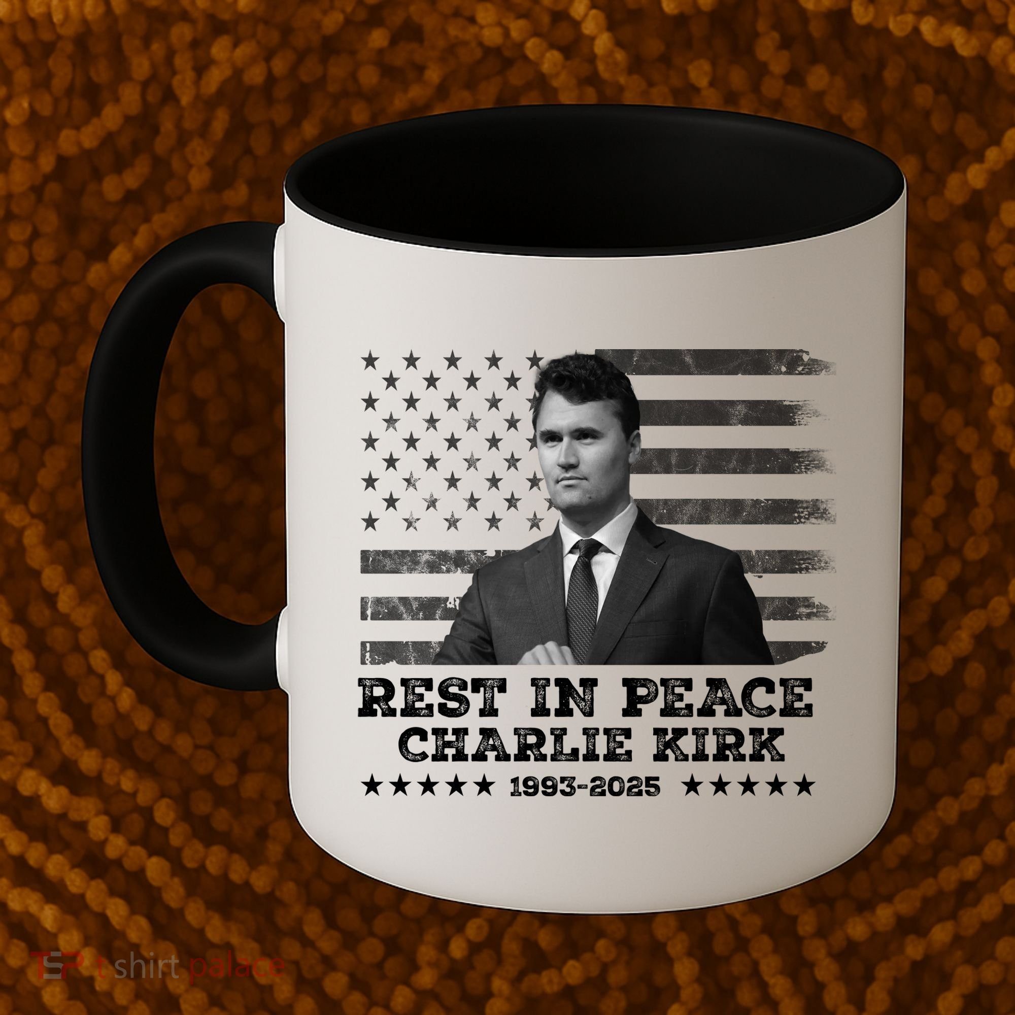 Rest In Peace Charlie Kirk Memorial Tribute 1993 2025 Coffee Mug