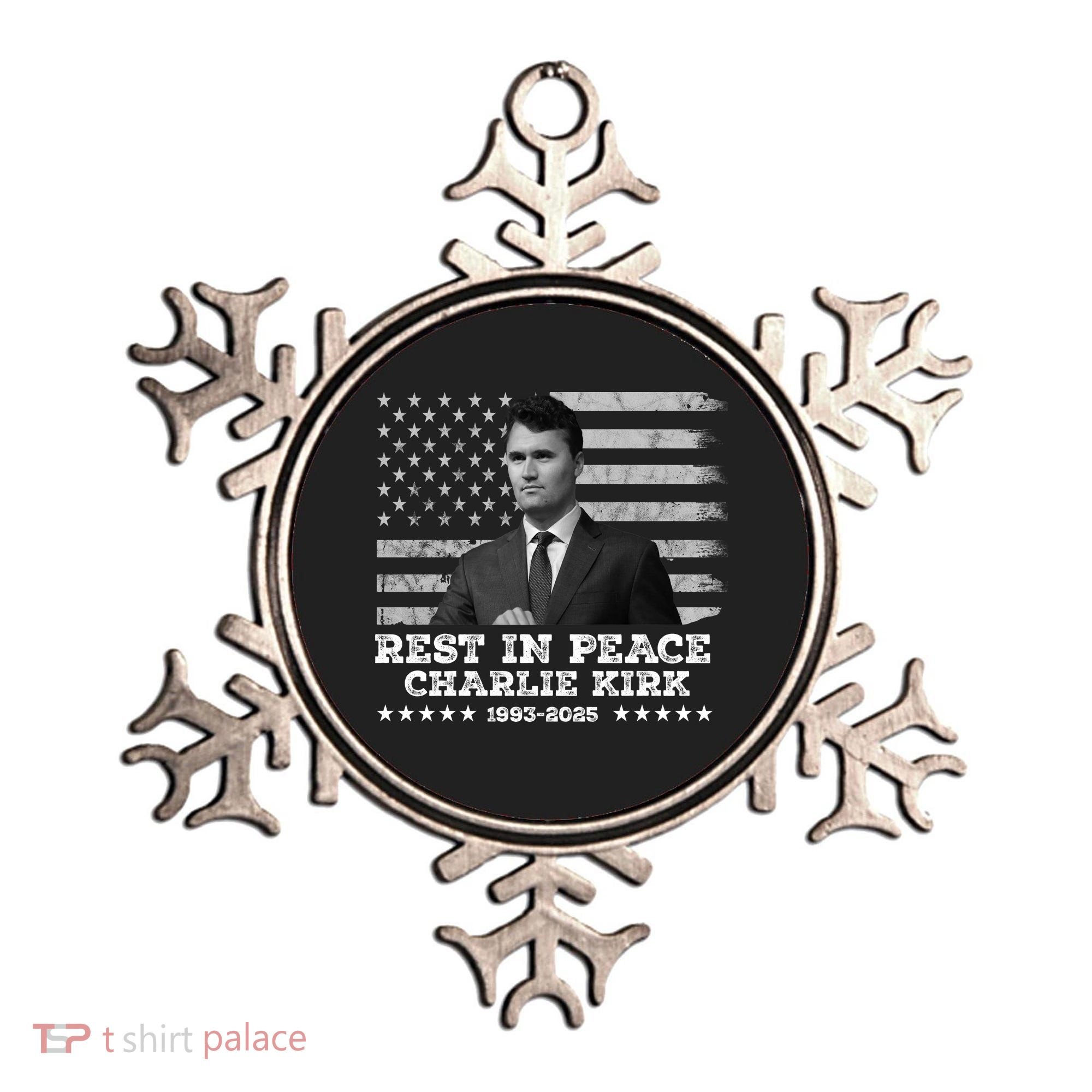 Rest In Peace Charlie Kirk Memorial Tribute 1993 2025 Ornament