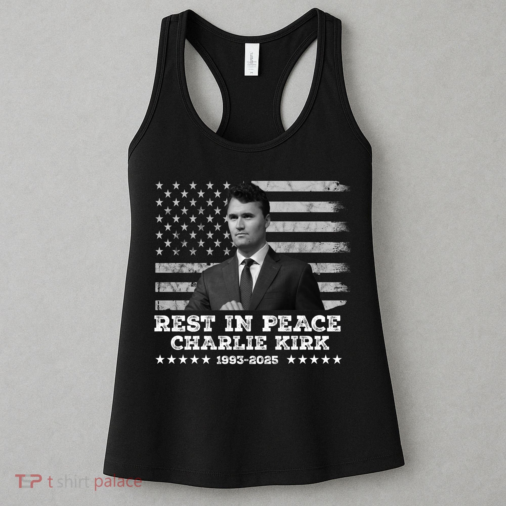 Rest In Peace Charlie Kirk Memorial Tribute 1993 2025 Women's Tank Top