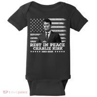 Rest In Peace Charlie Kirk Memorial Tribute 1993 2025 Baby Bodysuit thumb 0