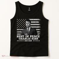 Rest In Peace Charlie Kirk Memorial Tribute 1993 2025 Tank Top thumb 2