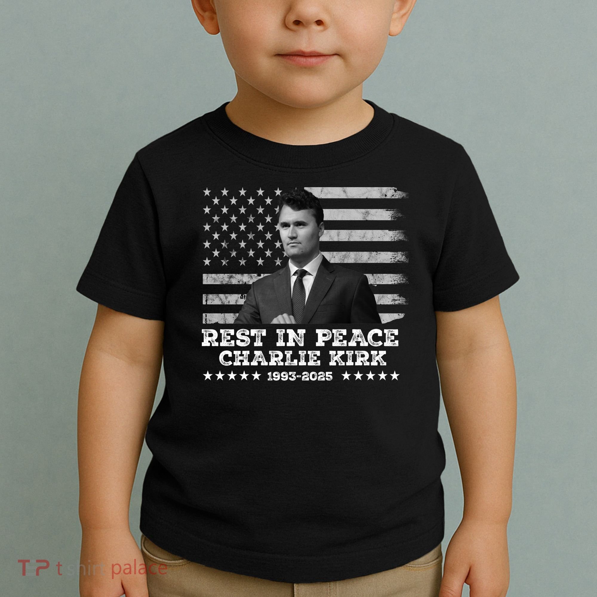 Rest In Peace Charlie Kirk Memorial Tribute 1993 2025 Toddler T-Shirt