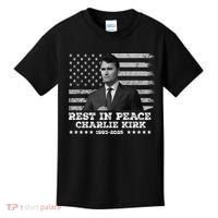 Rest In Peace Charlie Kirk Memorial Tribute 1993 2025 Kids T-Shirt thumb 0