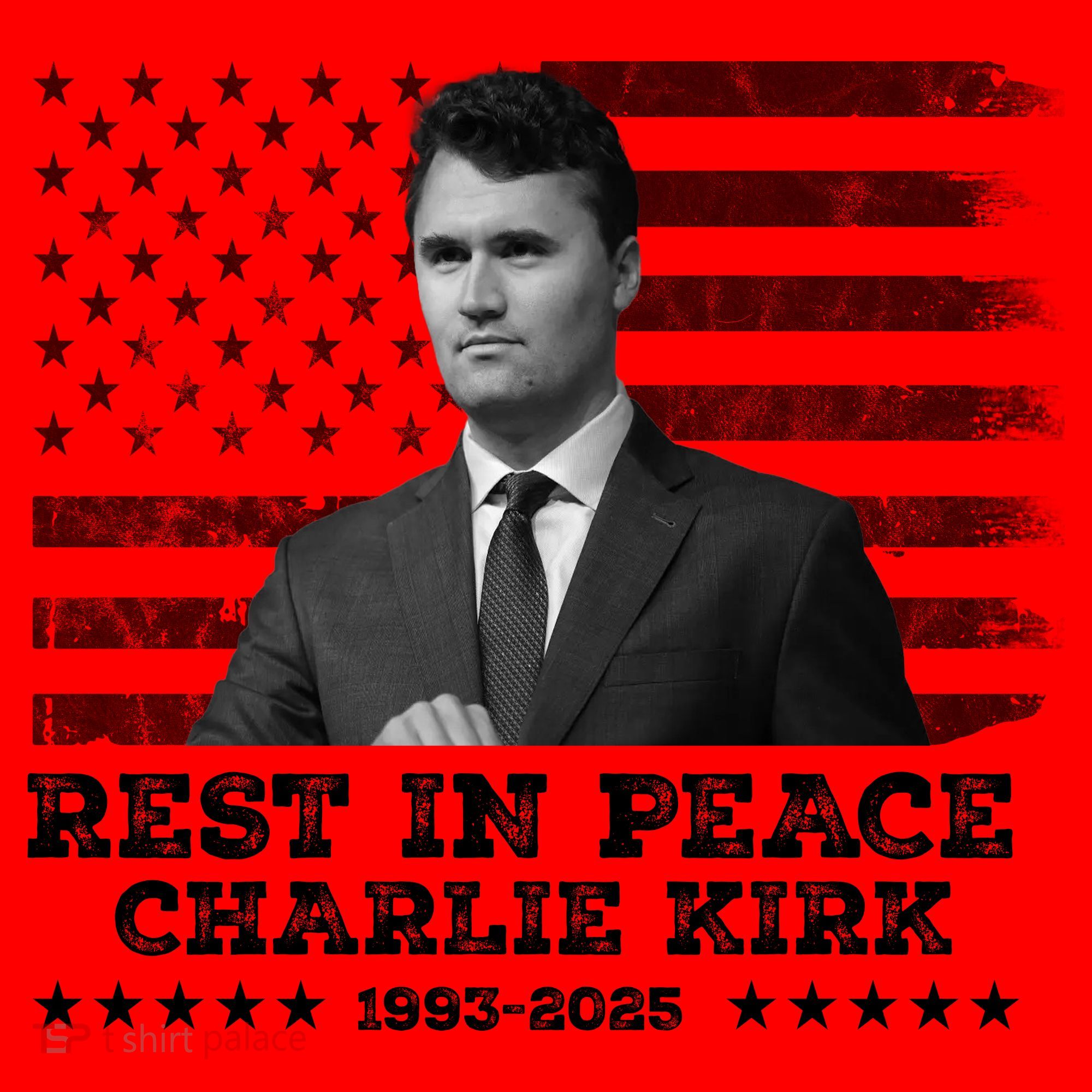 Rest In Peace Charlie Kirk Memorial Tribute 1993 2025 Santa Hat