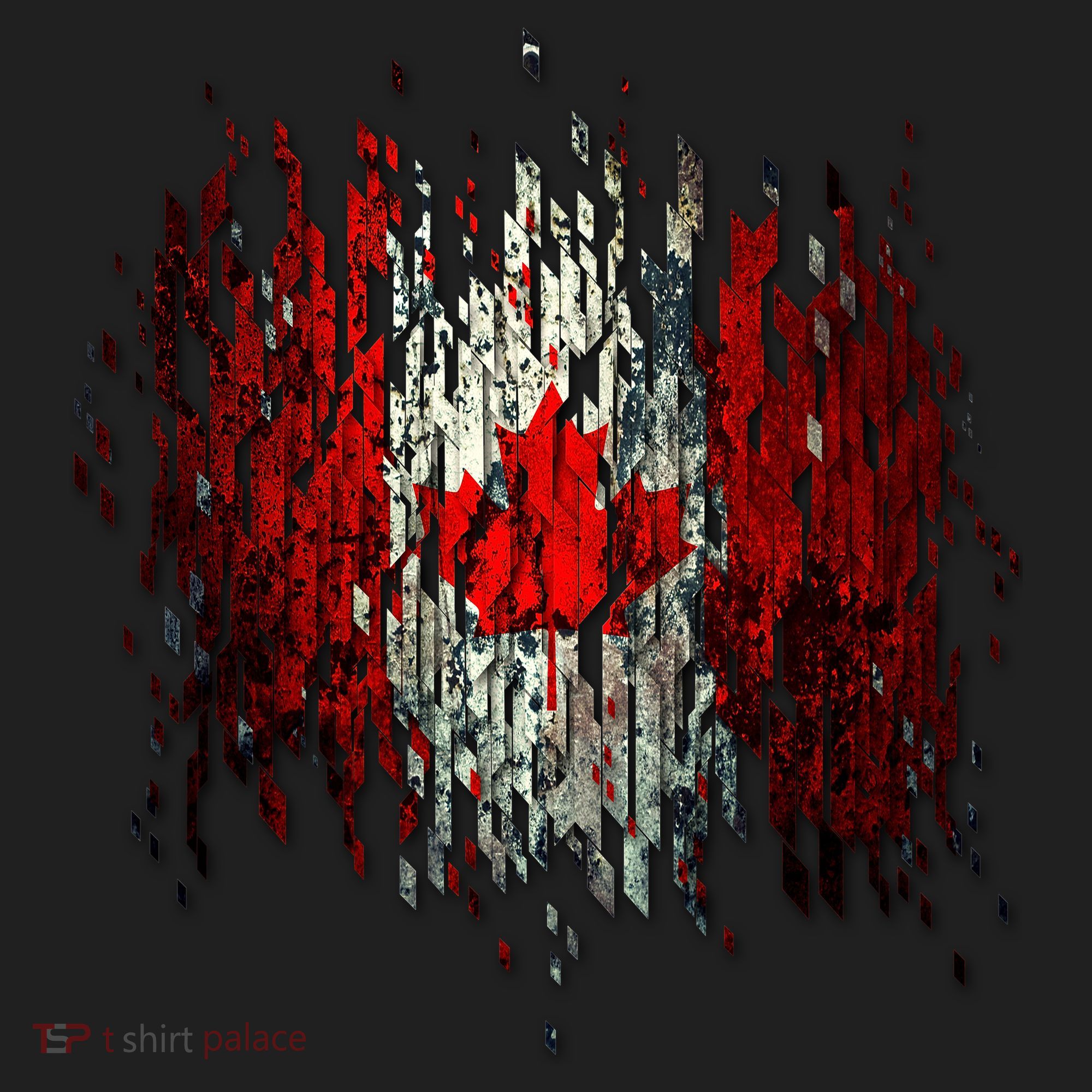 Ripped Canada Canadian Torn Flag Women's Sweatshirt