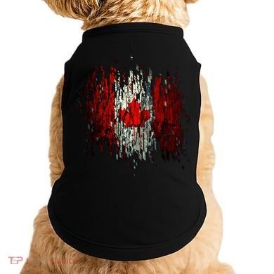 Ripped Canada Canadian Torn Flag Doggie Tank