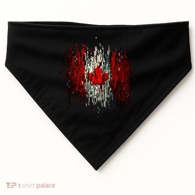 Ripped Canada Canadian Torn Flag USA-Made Doggie Bandana