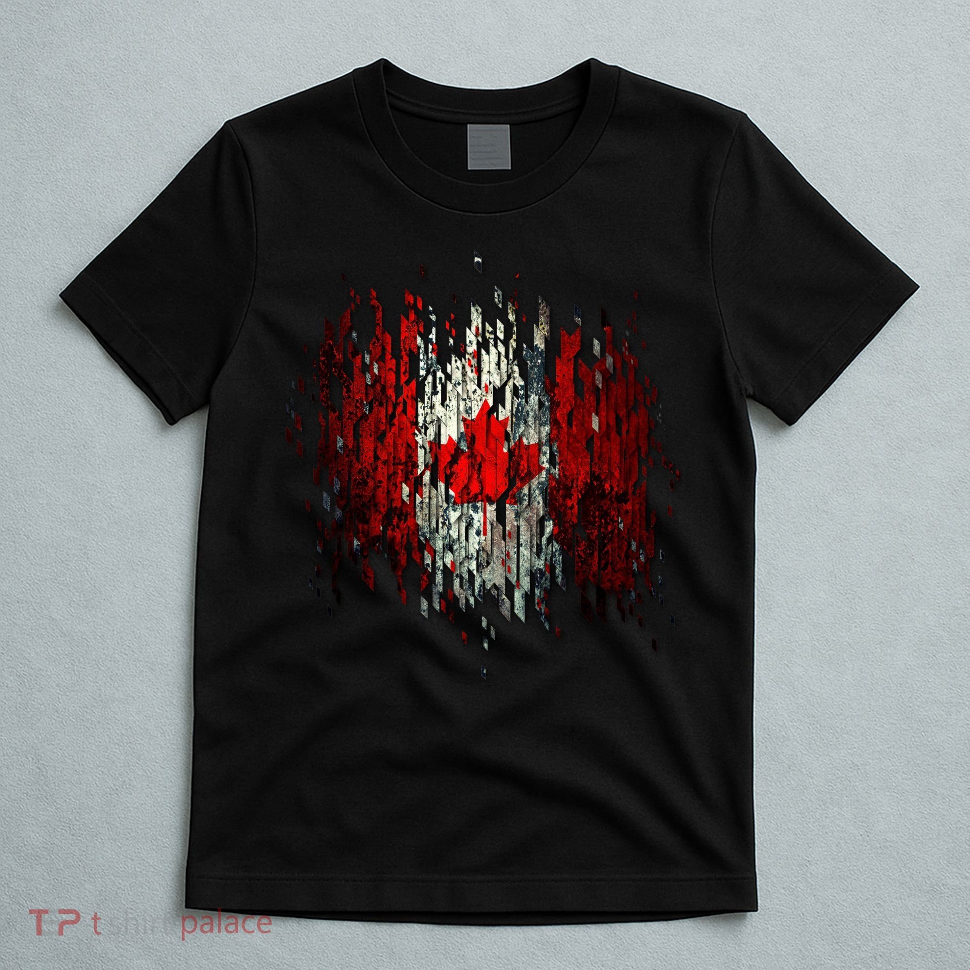 Ripped Canada Canadian Torn Flag T-Shirt