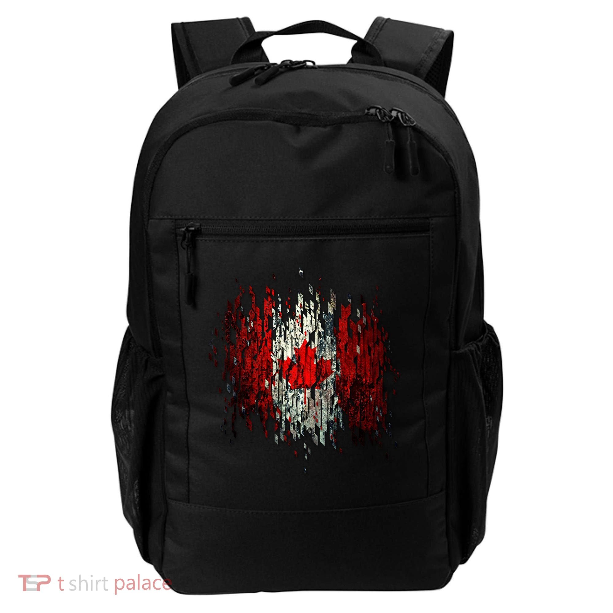Ripped Canada Canadian Torn Flag Backpack